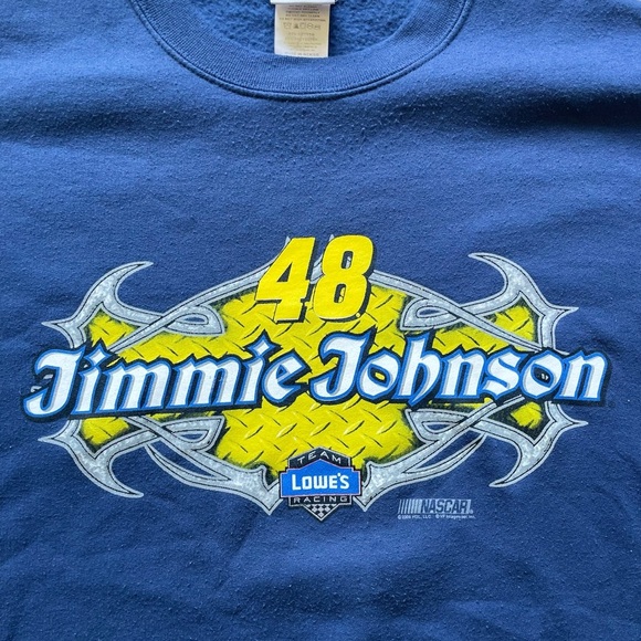 NASCAR Jimmie Johnson #48 Lowes Chase Pullover Sweater Men’s Size 2XL - Picture 2 of 5
